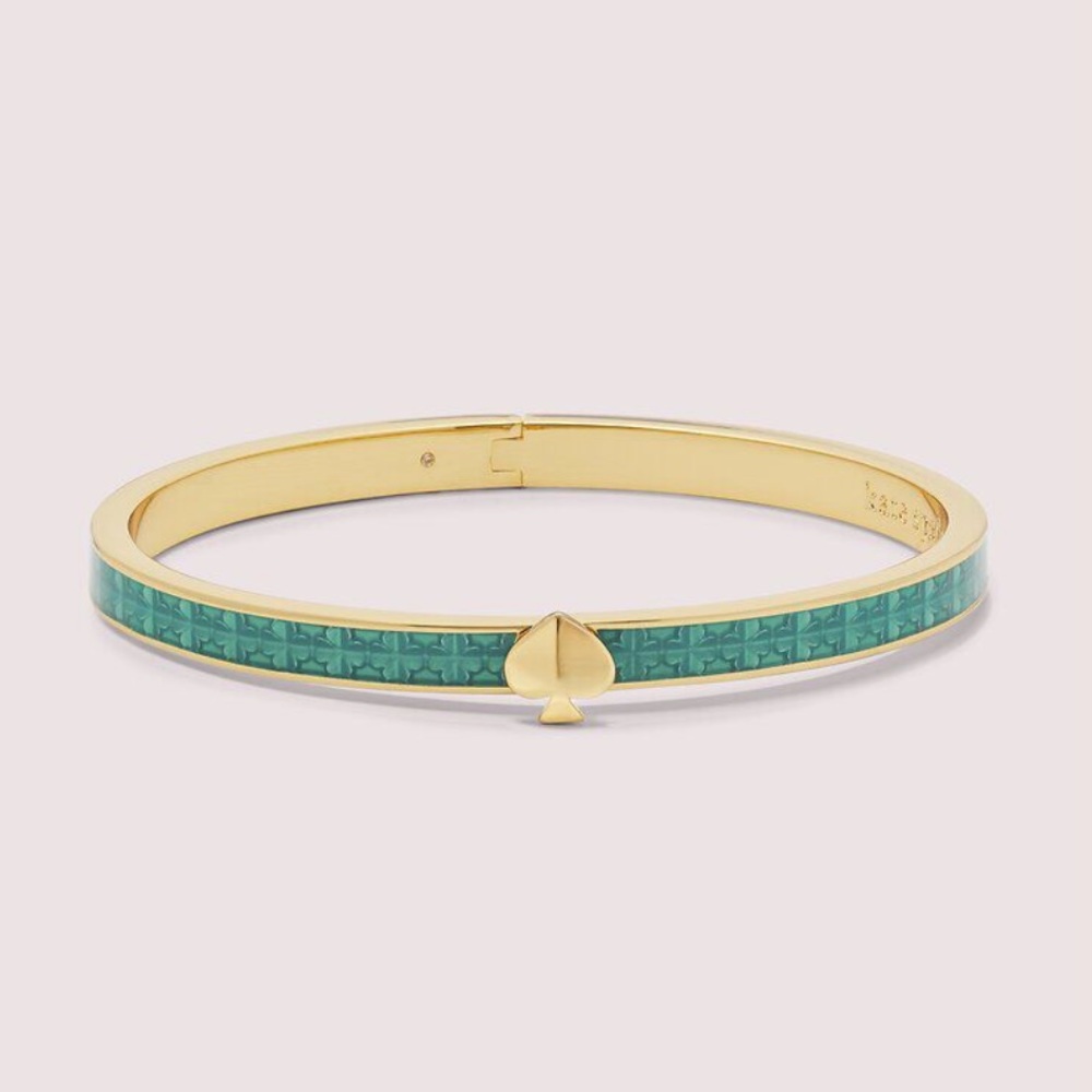 kate spade heritage spade textured thin bangle